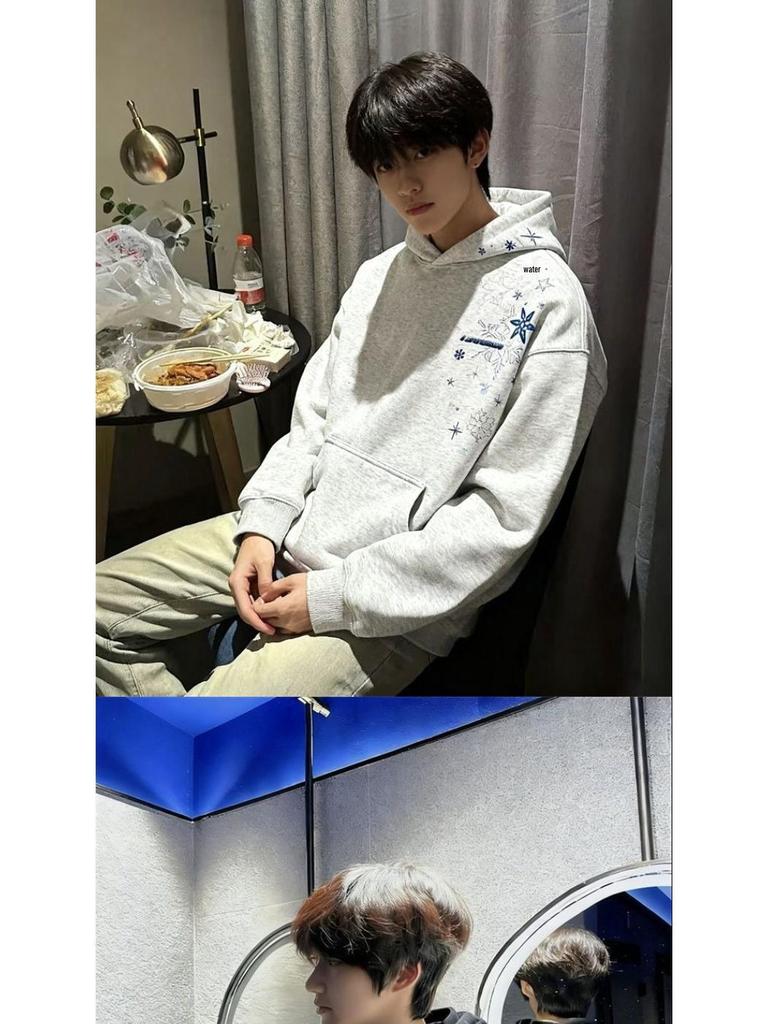 Unisex Retro Snowflake Embroidered Hooded Sweatshirt - Casual Loose Fit for Autumn/Winter