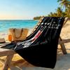 Beşiktaş Pride Glory Customized Name Beach Towel High Absorbency & Quick-Dry Perfect for Traveling Yoga Camping and Swimming