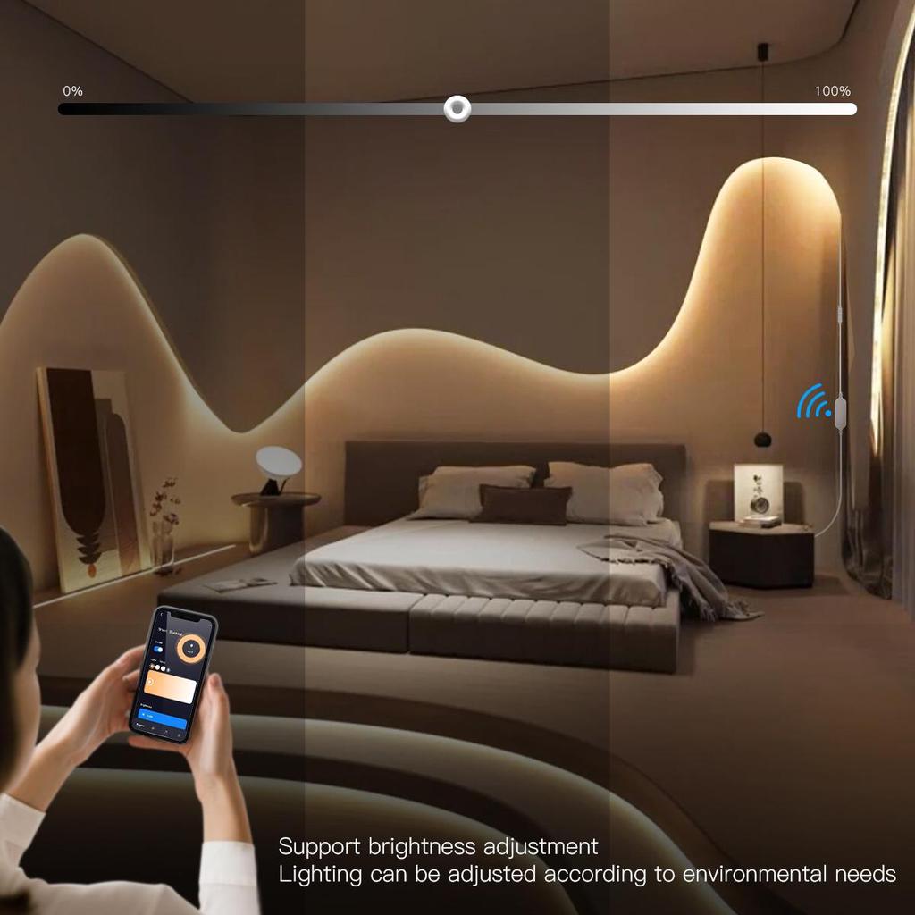 Светодиодная лента Smart ZigBee 3.0 с неоновым светом, 5 В, светодиодная лента USB, работает с Tuya Gateway Hue Bridge, голосовое управление SmartThing Alexa, регулировка яркости