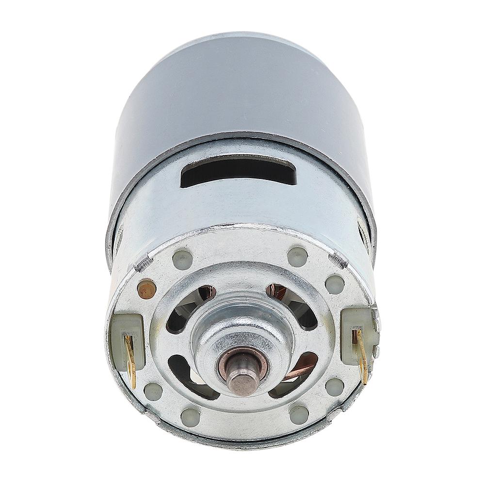 12-24 В 775 двигатель постоянного тока высокоскоростной двигатель с большим крутящим моментом с шарикоподшипником и лопастями вентилятора для модели автомобиля «сделай сам»