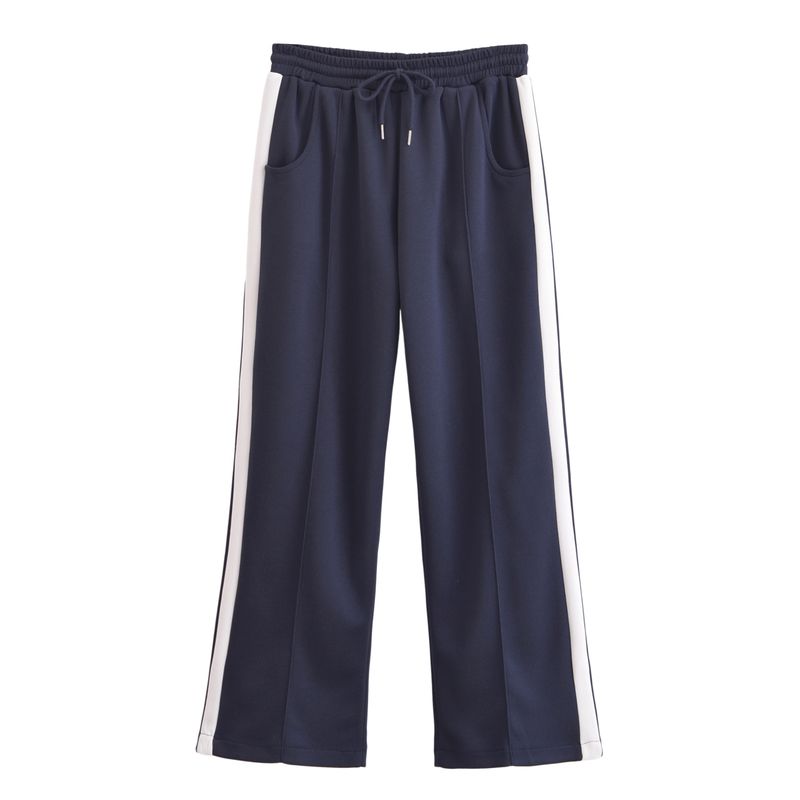 Kaslead New Arrival Women's Clothing Fashion Style Patchwork Zip Long Sleeve Coat Pants 0858466 0858467