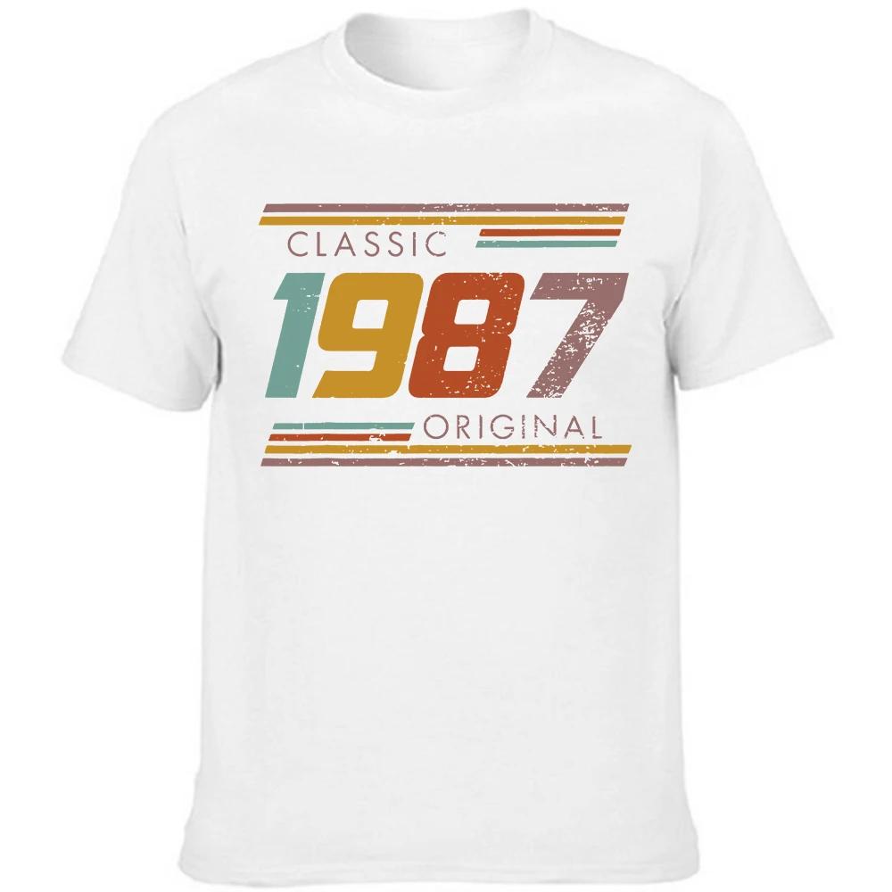 Винтажная хлопковая футболка с графикой 1987 года для любителей уличной моды