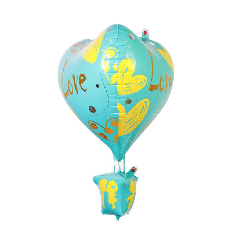 New 70cm Aluminum Film Balloon 4D Helium Balloons Valentine's Day Wedding Proposal Birthday Party Decoration Hot Air Balloon