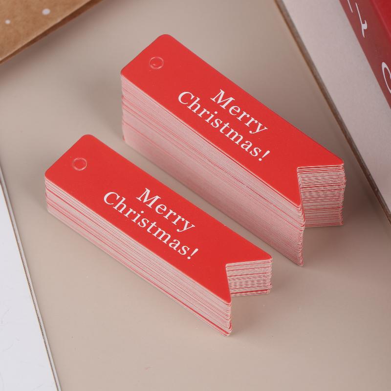 100 шт. Декоративные рождественские подвесные бирки; Идеально для персонализации праздничных подарков