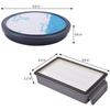4Pcs HEPA Filters for Cyclonic Power Series RO3753EA