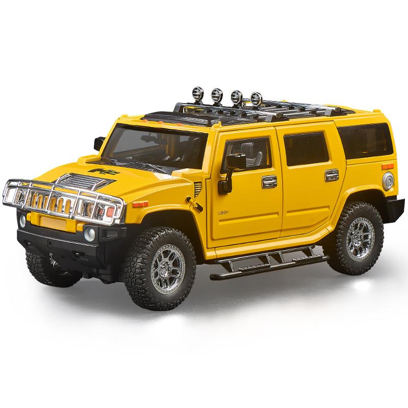 1/18 HUMMER H2 Highway 61 Внедорожник Металл Сплав Литая Модель Автомобиля Домашнее Модное Настольное Украшение Подарки на День Рождения