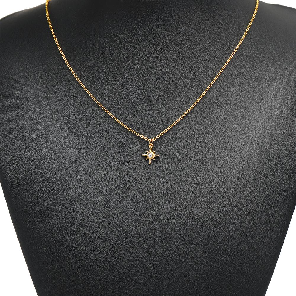 5Pcs Stainless Steel Zircon Little Moon Star Charms for DIY Jewelry Findings Children Necklace Bracelet Kids Earrings Making