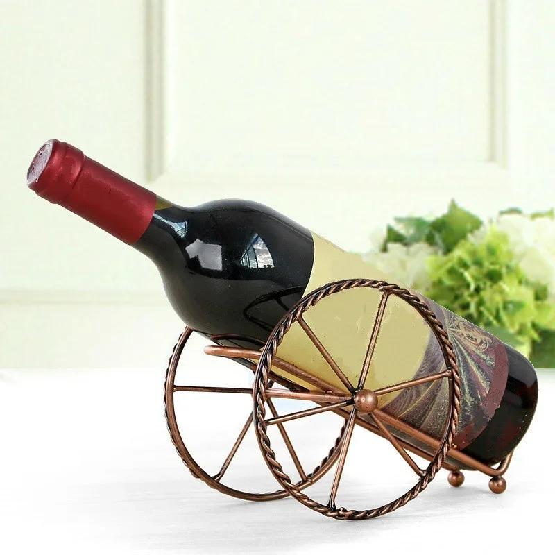 Handmade Plating Wine Racks Home Kitchen Bar Accessories Practical Wine Holder Wine Bottles Decor Display Shelf And Racks