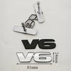 3D Металлический Стайлинг Автомобиля Логотип Двигателя V6 Значок на Переднюю Решетку Радиатора Эмблема на Задний Багажник Наклейка на Боковое Крыло Кузов Автомобиля Авто Аксессуары для Внешнего Вида