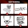 Xiaomi Exhaust Clamp 2.5"3.0" 4.0"5.0" Stainless Exhaust Sleeve Butt Joint Clamp Exhaust Band Clamp Strap for Muffler Connecting Hoop