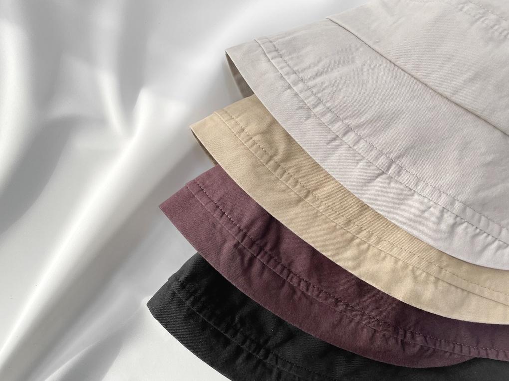 Женская унисекс панама с короткими полями и эффектом стирки