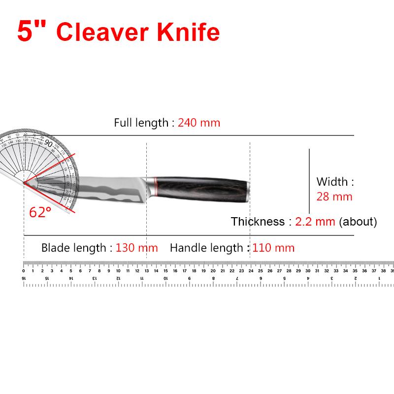 Кухонный нож из нержавеющей стали, кованый мясницкий нож, ковка, нож для разделки мяса, разделка, деревянная ручка, инструменты для барбекю