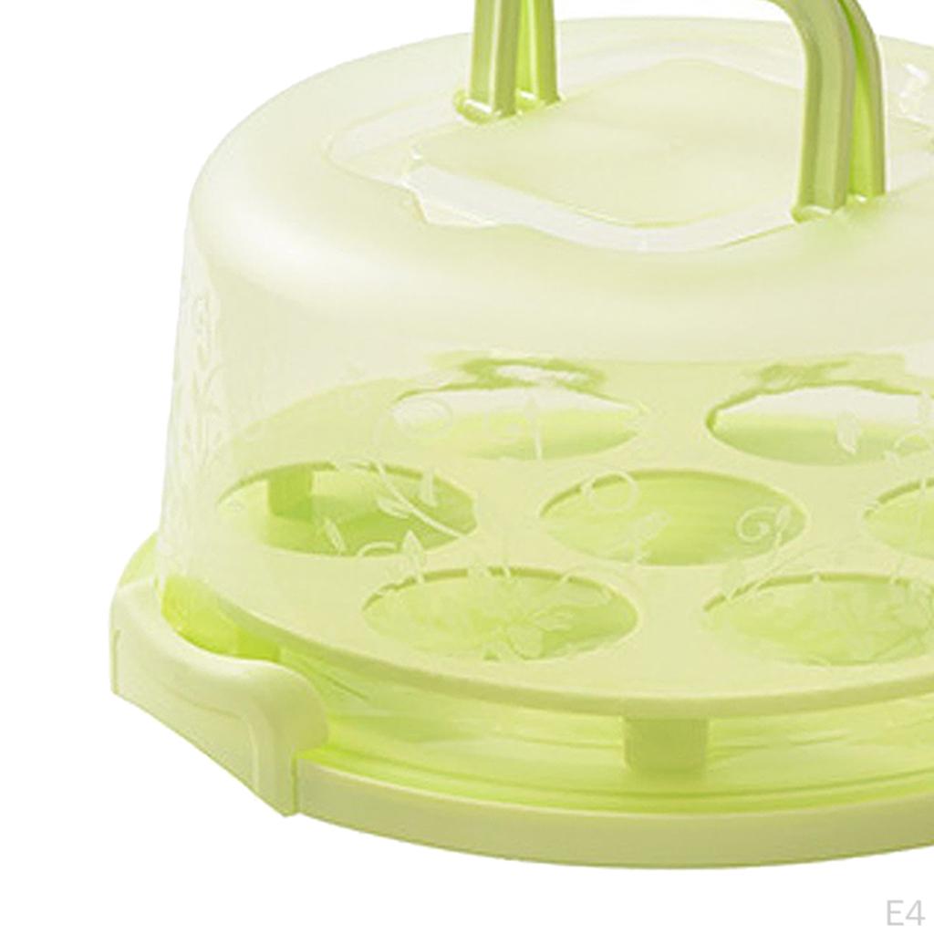 Контейнер-переноска с крышкой для кексов, маффинов, тарталеток, печенья, хлеба. Хранитель продуктов для свадьбы.