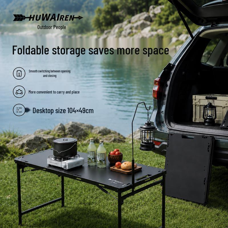 HUWAIREN IGT Outdoor Hydraulic Folding Camping Table