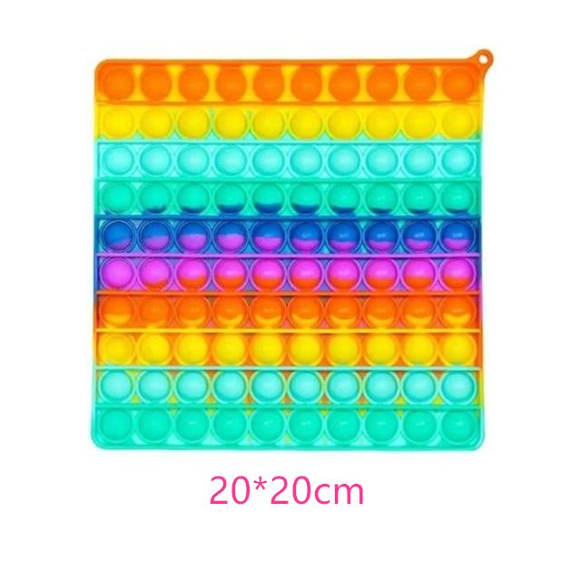 Новый Push Bubble Fidget антистрессовые игрушки для взрослых и детей Единорог динозавр Pop Fidget Сенсорная игрушка Аутизм Особые потребности средство для снятия стресса