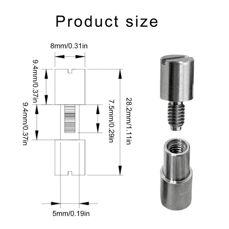 Stainless Steel Cutter Handle Screws, Corby Bolts Rivets Fastening Easy Installation Shank Rivets Solid Attachment