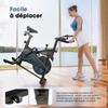 Велотренажер для дома iScooter QK116 6 кг Маховик Регулируемое Сопротивление Магнитный Спин-байк LCD Экран Бесшумный Ремень