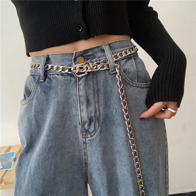 Unisex Metal Chain Waist Belt: Versatile Accessory for Jeans & Summer Pants