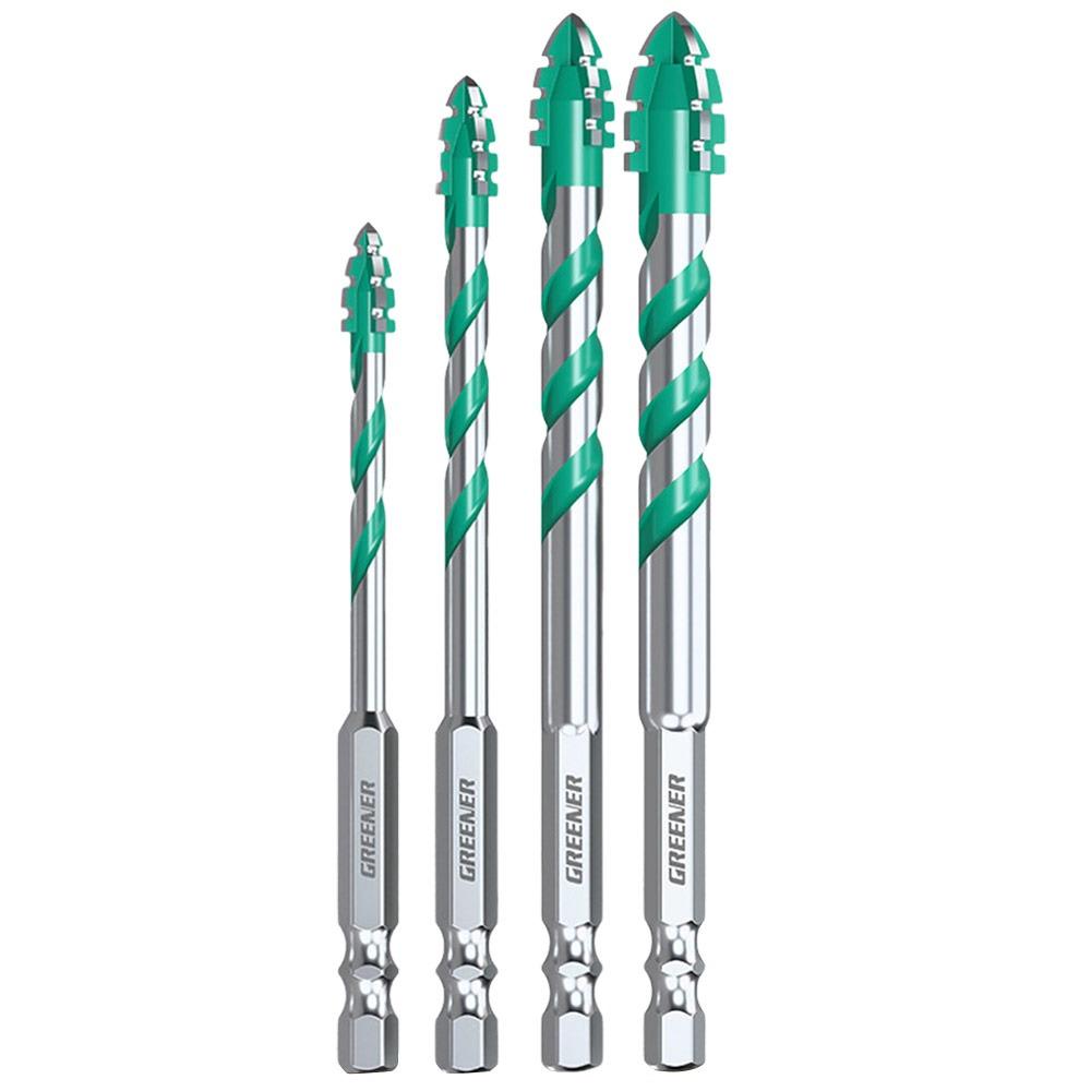 Serrated Eccentric Drill Bit Four-Edged Concrete Drill Bit Set Tile Drill Bit Drilling Tool