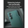 NILLKIN Кожаный чехол CamShield Fold для Samsung Galaxy Z Fold 5 5G, слайдер для камеры из сплава, противоударная задняя крышка с держателем для ручек