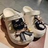 Подвеска для обуви Crocs DIY 3D плюшевые мультяшные животные украшение для обуви пряжка для Croc Подвески для обуви с отверстиями Аксессуары