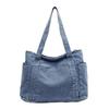 Denim Messenger Bag Girl Lazy Wind Backpack 2025 New Student Class Commuter Backpack Simple Shoulder Bag