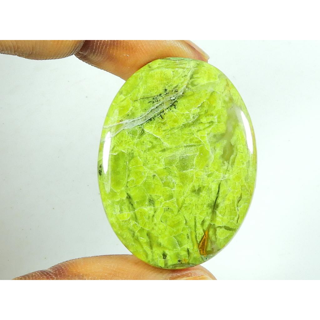 25X33X05 MM натуральный зеленый опал овальной формы кабошон россыпью драгоценный камень 34 карата. СК-4758