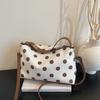 PU Polka Dot Crossbody Bag Polyester Lining Handbag Vintage Tote Bag  Daily Use