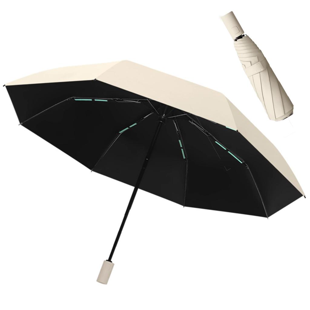 Insvog Folding Sturdy 16 Ribs 8 Extra Large Ultra Auto Folding Parasol UV Shading Heat For Both Sunny and Rainy Rainy Season Heat Stroke Strong Wind