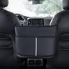 Car Seat Middle Hanger Storage Bag Leather Handbag Holder Tissue Water Cup Pockets Stowing Tidying Car Interior Accessories