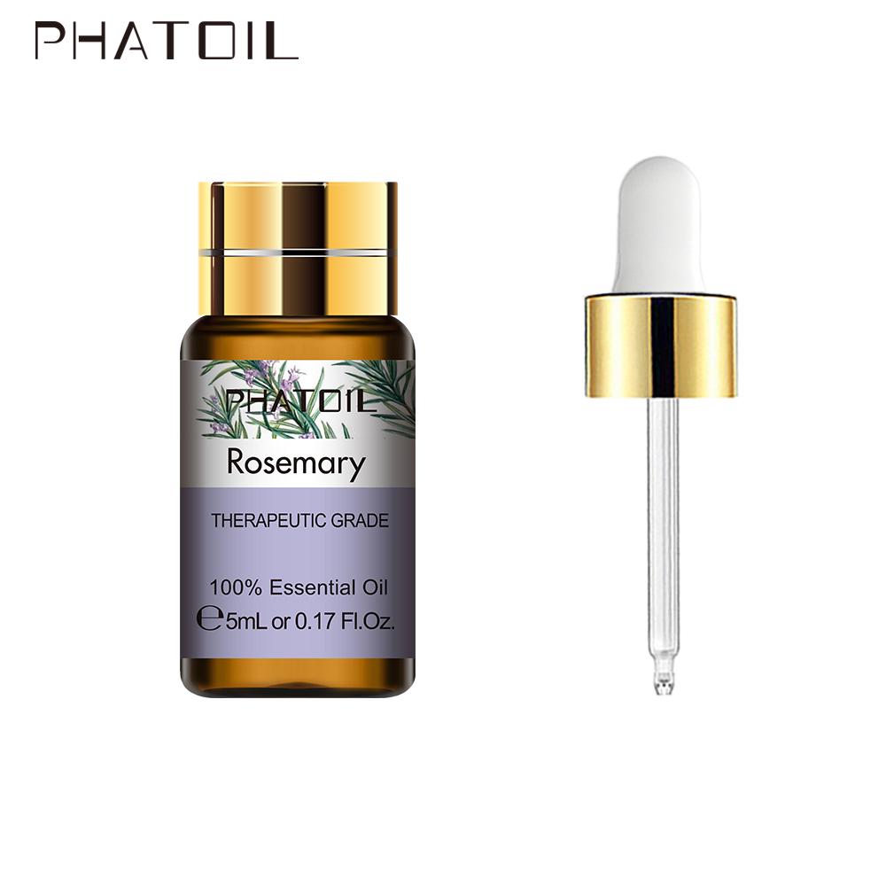 PHATOIL 5 мл/10 мл/30 мл/100 мл эфирное масло розмарина ароматерапия для изготовления свечей, мыла, парфюмерный диффузор свежести воздуха, повышение иммунитета