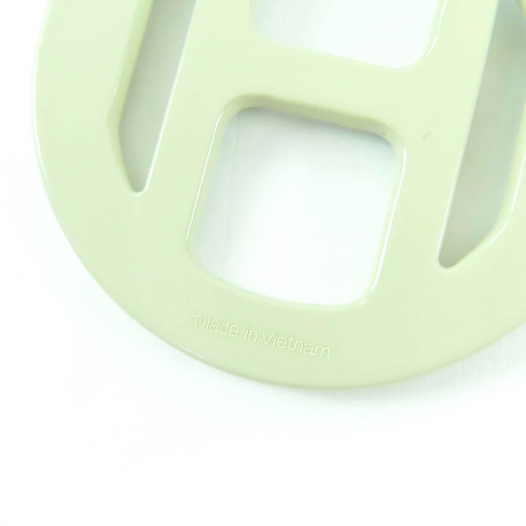 Great HERMES Pierce H Equipe Nautic Earrings buffalo horn lacquer Women Used