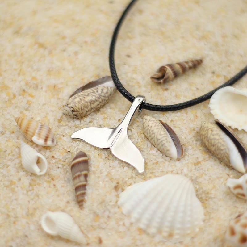 New Fashion Marine Animals Pendant Necklace For Men 24 Inches Long Collar Shark Turtle Dolphin Neck Jewelry Accessories Hombre