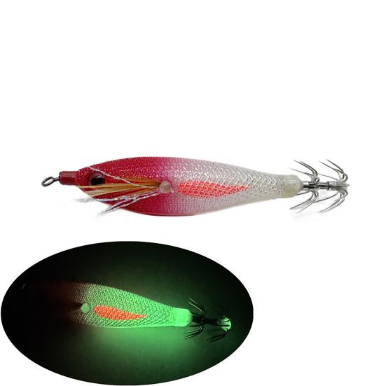 Светящаяся приманка для ловли креветок, жесткая приманка с острым крючком, реалистичная, яркая