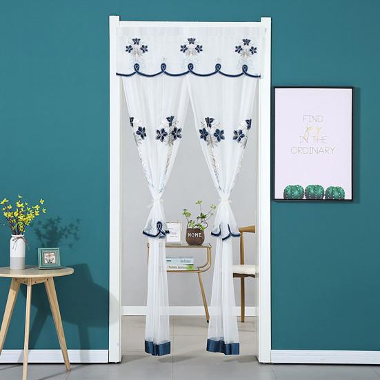 Дверная перегородка, драпировка, двухслойная сетка, декоративная лента для крепления, летняя перегородка для гостиной, спальни, перегородка для конфиденциальности, занавеска, товары для дома