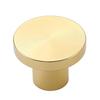 Round Gold Knobs Single Hole Cabinet Drawer Pulls Aluminum Furniture Hardware Handle for Cupboard Wardrobe Vanity Closet Door
