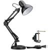 LONGSHINING Desk Lamp, LED, E26E27, Arm Light, Clamp, Stand, Adjustable Angle, Durable, Convenient, and Durable, Ideal for Reading, Bedroom, Work,