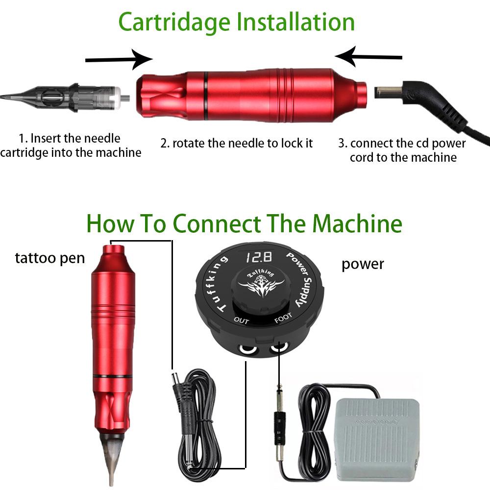 Набор ручек для татуировок, режущая линия, универсальная машина для создания тумана, мотор для татуировок, инструмент для татуировок, набор для татуировок