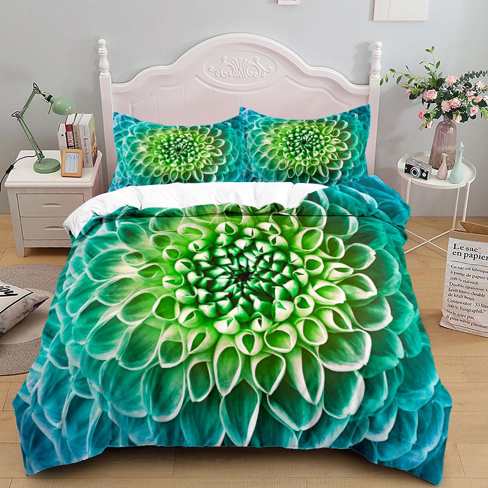 3D Flowers Beautiful Duvet Cover Set Uk Single Double Queen Us Twin Full King Size Among Bed Linen Set