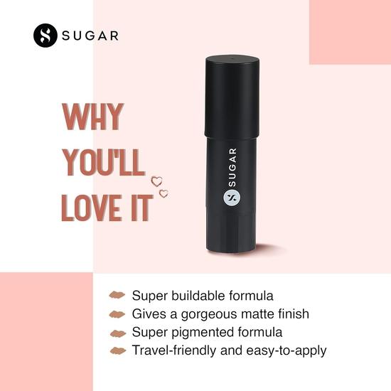 SUGAR Cosmetics Face Fwd Blush Stick | Lightweight | Matte Finish & Longlasting Formula - 02 Pink Prime (Rose Pink)