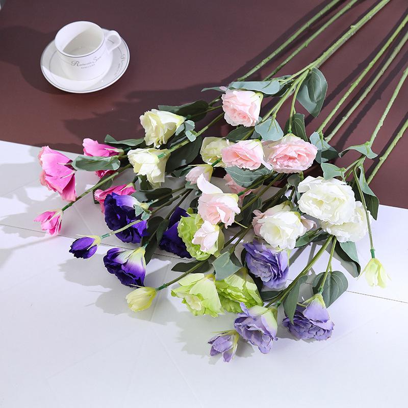 1 шт. розы эустома искусственные розы шелковые цветы европейские искусственные цветы для дома сада свадьбы вечеринки наружного внутреннего украшения