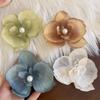 Silk Phalaenopsis Flower Hairpin Fashion Women Hair Accessories New Side Duckbill Clip