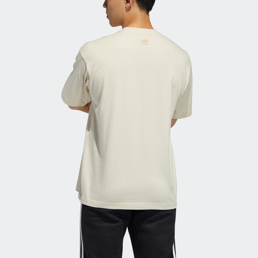 Adidas Футболка с коротким рукавом Originals X Melting Sadness с цветочным принтом и круглым вырезом, винтажные мужские топы Off-White HB6860