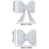 Grid Pattern Bowknot Pillows Plaid Interior Car Seat Cushion Bow Shape Pillow  Adults Use