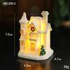 New Christmas Village Lights Up House Ornament LED Lights Up White Christmas Village House Set for Xmas Home Interior Decoration