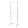 Tamatosi Hanger Commercial Load Capacity 2 Width Chrome 5 Year Warranty Rack, Slim, Space-Saving, Storage, Use, Sturdy, 150kg, Assembled, Tiers, 60cm,