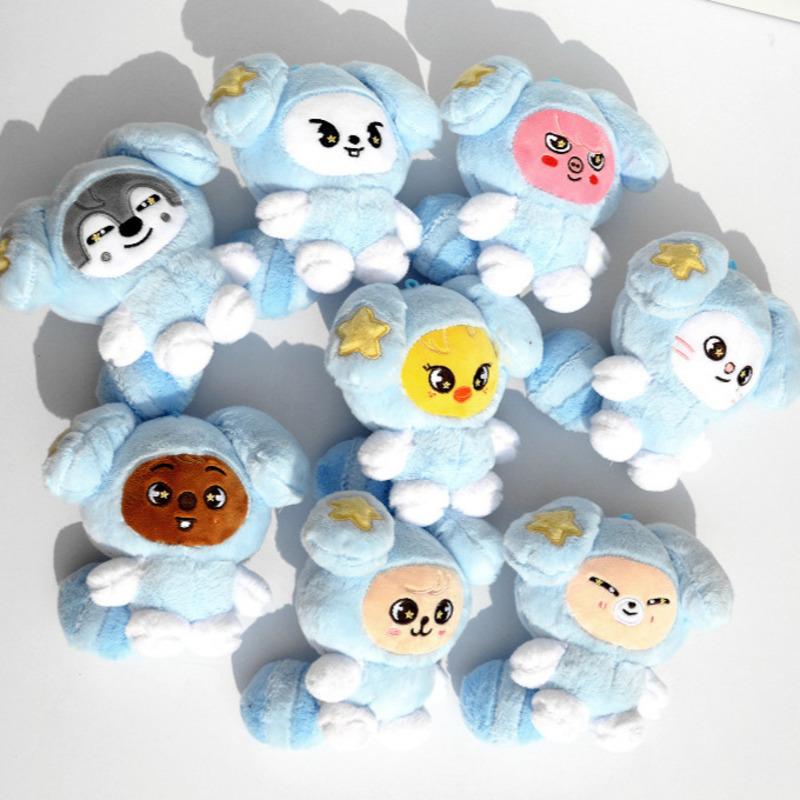 Cute Stuffed Animal Skz Plush Doll 10cm Wolf Lee Rabbit Plush Toy Fans Made Collection Pink Pig Birthday Gift