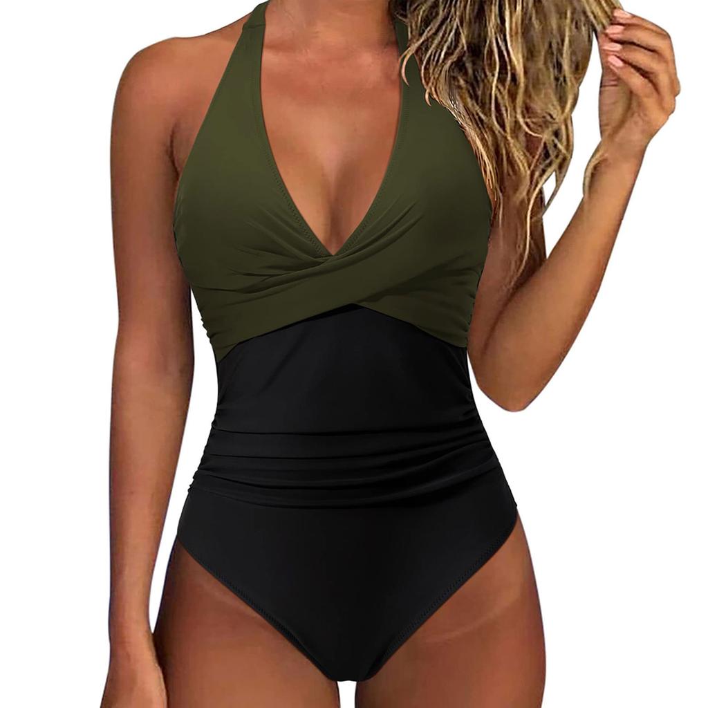Sexy Cross Halter Women Swimwear One Piece Swimsuit Women Bathing Suits Beach Wear Swim