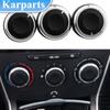 3 шт., ручка из алюминиевого сплава для автомобиля, ручка для кондиционирования воздуха, кнопка включения обогревателя переменного тока для Mazda 6 2006-2015, запчасти, аксессуары