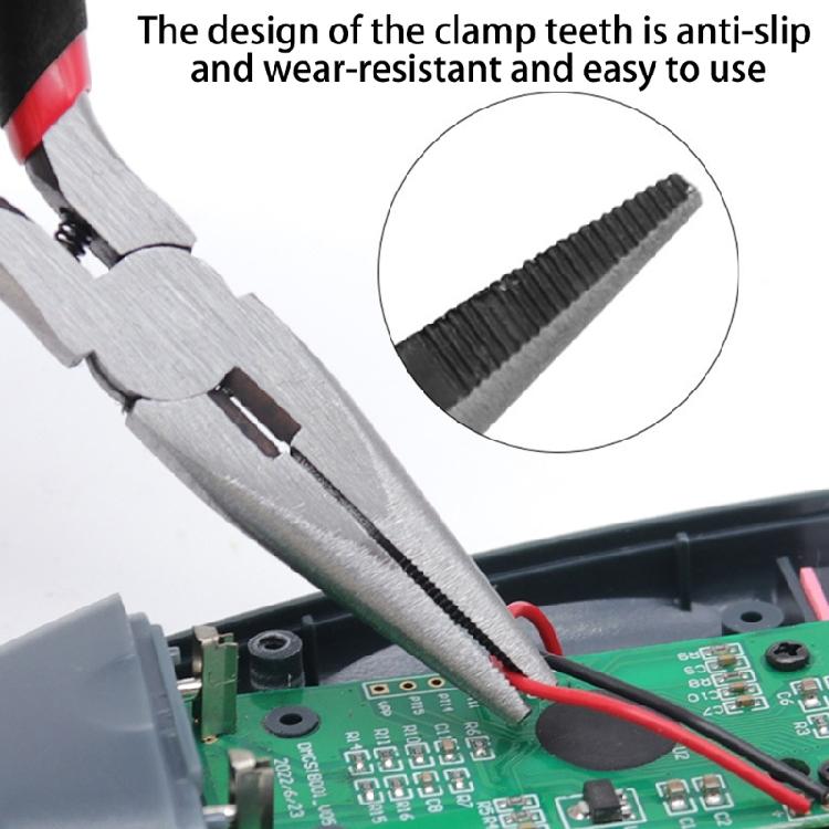 Lightweight and Flexible 5 inch Spring Loaded Needle Nose Pliers for Automotive Maintenance